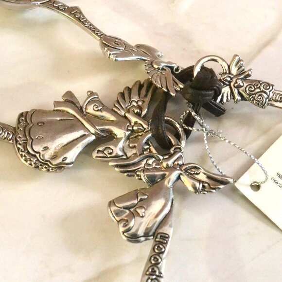 Ganz Metal Angel Motif Measuring Spoons 4 Piece Hangable Kitchen Decor - Picture 3 of 4